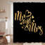 Rideau de douche romantique Mr Mr avec 12 crochets-2133343562
