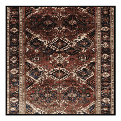 Tapis brun lavable à la machine