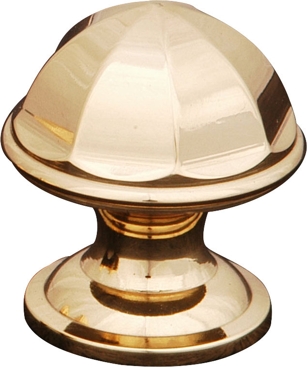CK Series 1 1/16" Diameter Mushroom Knob, Polished Brass