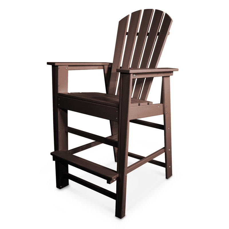 Chaise de bar POLYWOOD South Beach, Acajou