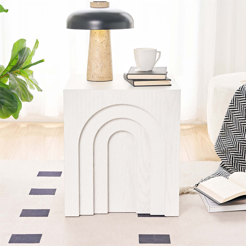 Versatile Small Square Side Table, Ideal as Coffee Table, Accent Table or Bedside Table for Living Room and Bedroom Decor.