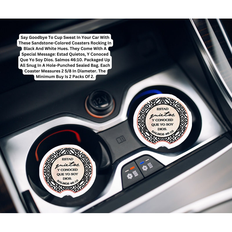 Ensemble de sous-verres ronds 2 pièces