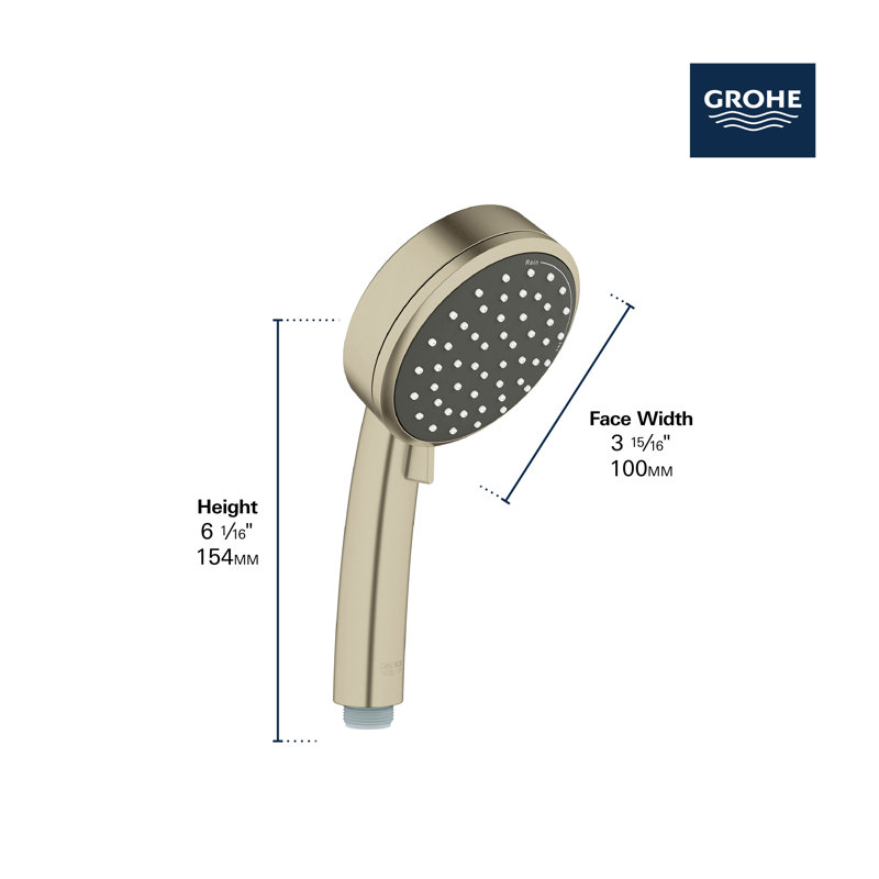 Cosmopolitan Pressure Balance Rain Shower Set, Brushed Nickel