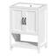 Meuble-lavabo à DEL 24 po avec lavabo, portes d'armoire doubles à fermeture en douceur et rangement-160596930-160596957