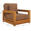Montford Teak Patio Chair with Cushions-2046418002