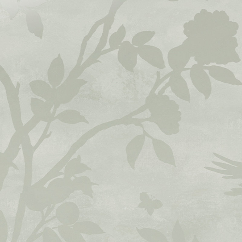 Laura Ashley Eglantine Silhouette Wallpaper Roll, Eau de Nil