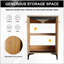 Base de meuble-lavabo 24 po avec lavabo, armoire de rangement avec portes, bois d'ingénierie