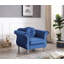 Élégante chaise transitionnelle bleu marine-1612921593