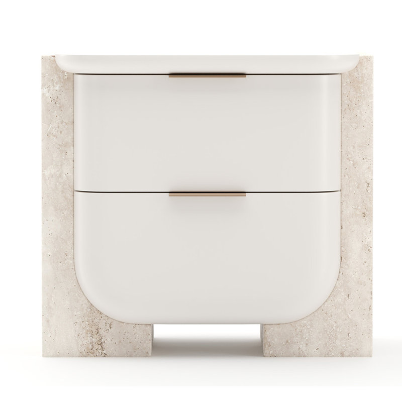 Caracole 2 - Drawer Nightstand, White