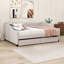 Upholstered double daybed with two drawers-1401108537