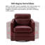 Ensemble de chaises pivotantes en cuir véritable 28,74 po Marion (ensemble de 2)-90213991