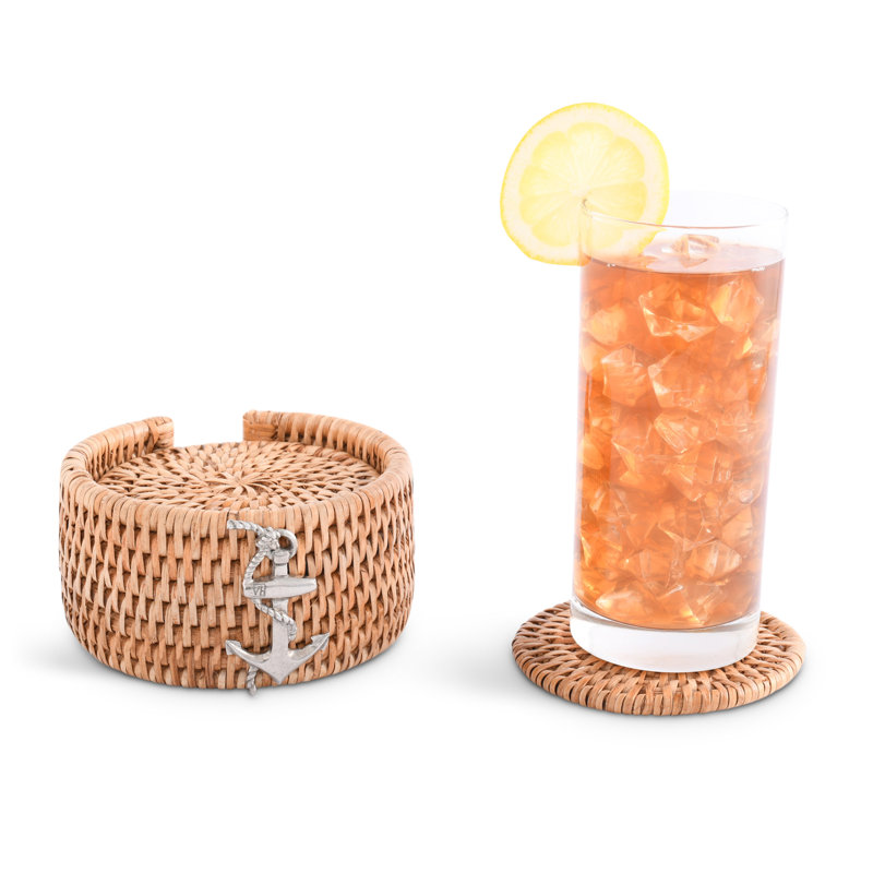 Coaster Set With Holder