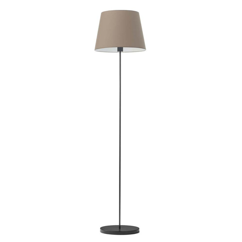 Artimus 162.5cm Traditional Floor Lamp, Black, Beige