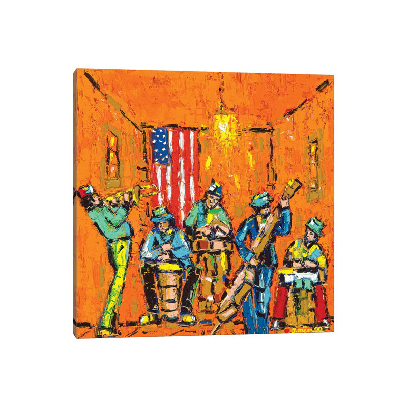 Musical Vibes by Joachim Mcmillan - Wrapped Canvas Painting, 66.04 cm H x 66.04 cm W