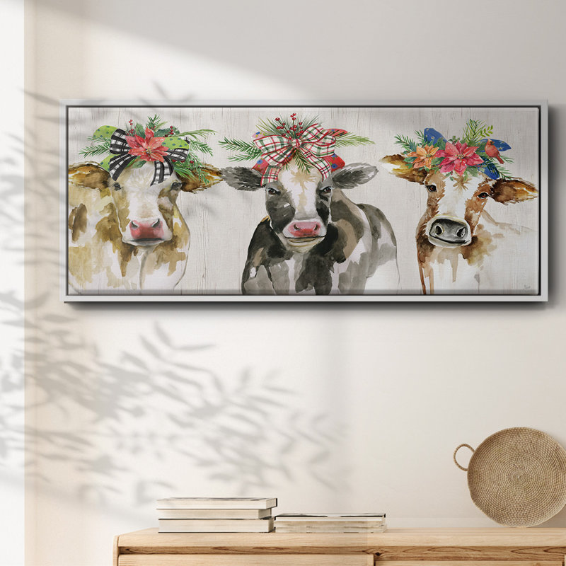 Holiday Gals- Framed Canvas