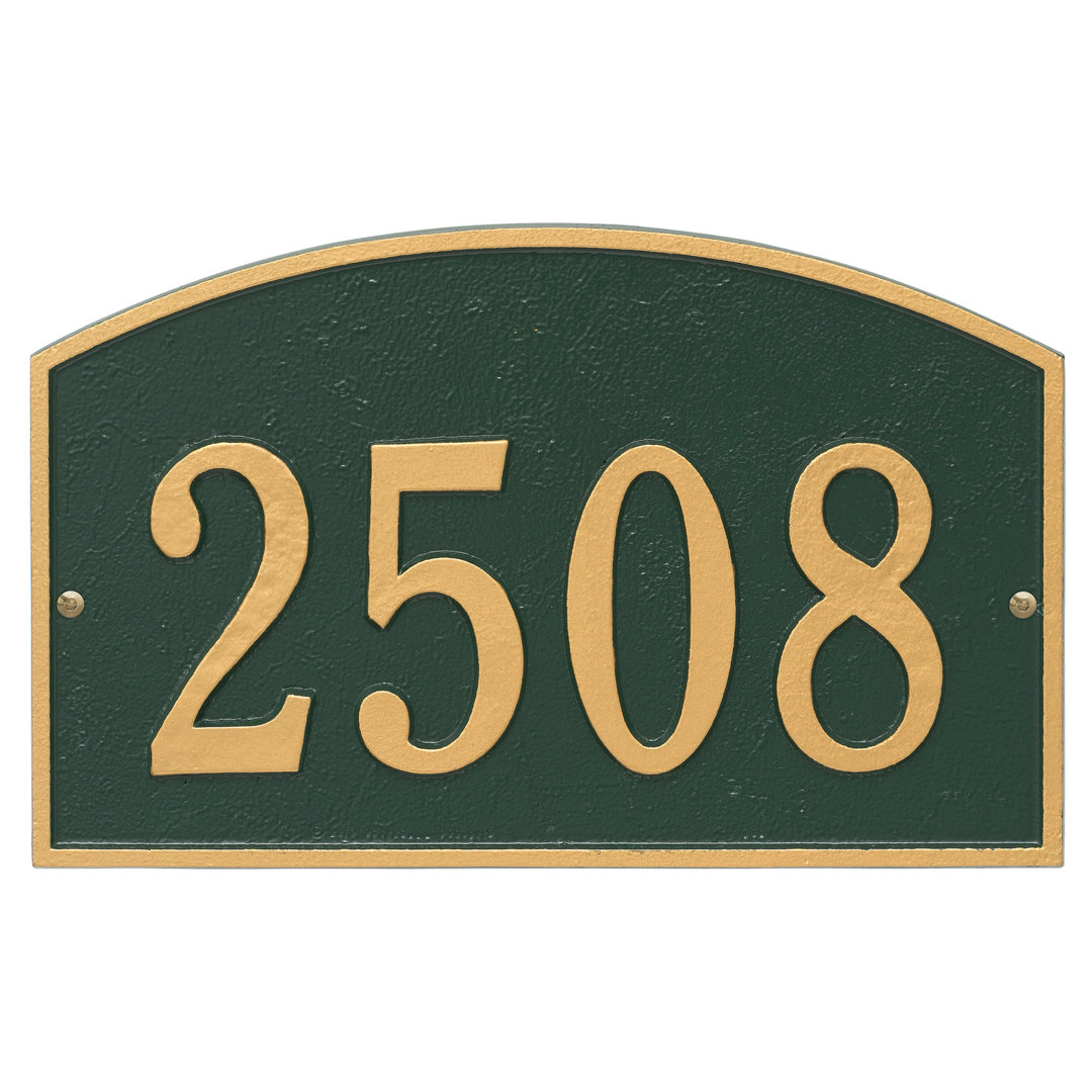 Legacy 1-Line Wall Address Plaque Old Century Forge Background 