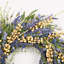 Couronne de fleurs artificielle 22 po avec fleurs et feuilles-2034570855
