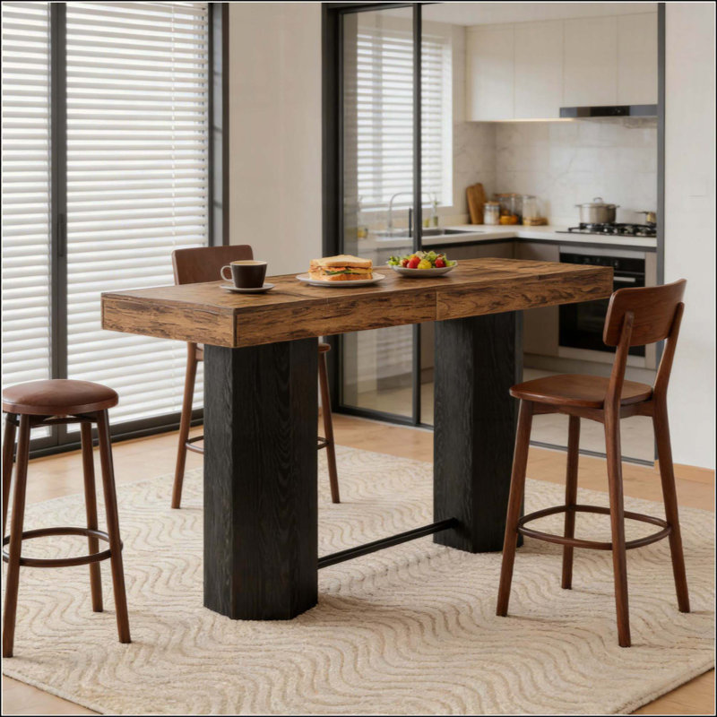 Woodgrain Design Coffee Table,Pub Table,Greeting Table