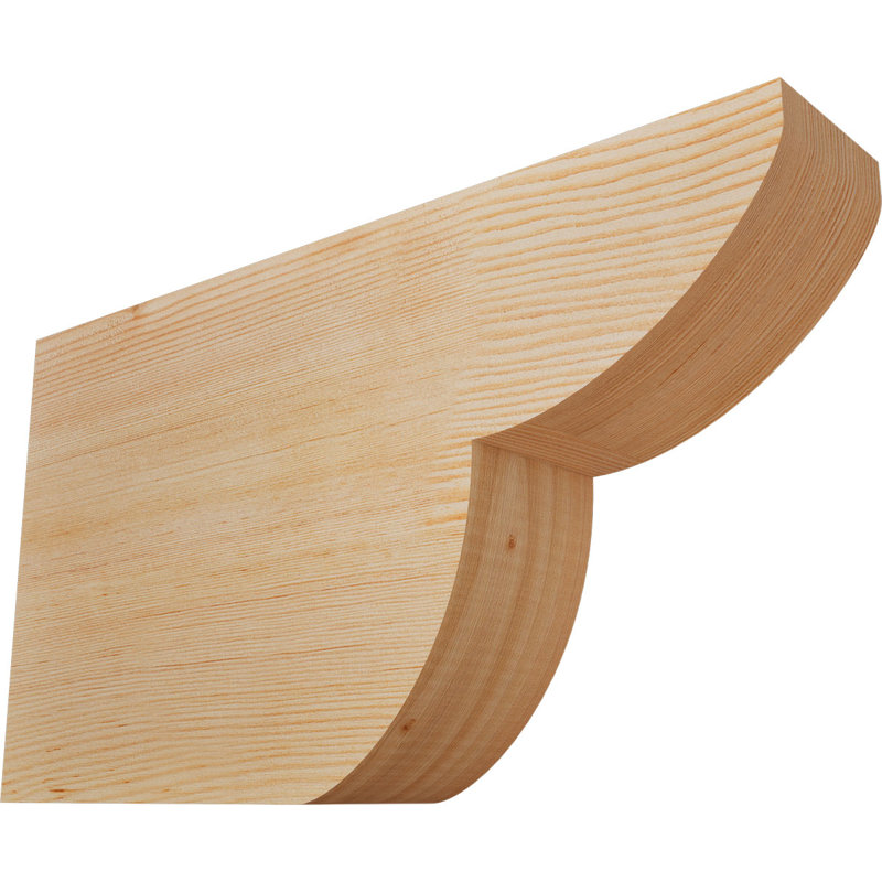 Queue de chevron lisse l 3 3 po x H 10 po x L 18 po, sapin Douglas, Douglas, H 10 po x l 18 po x P 3,5 po