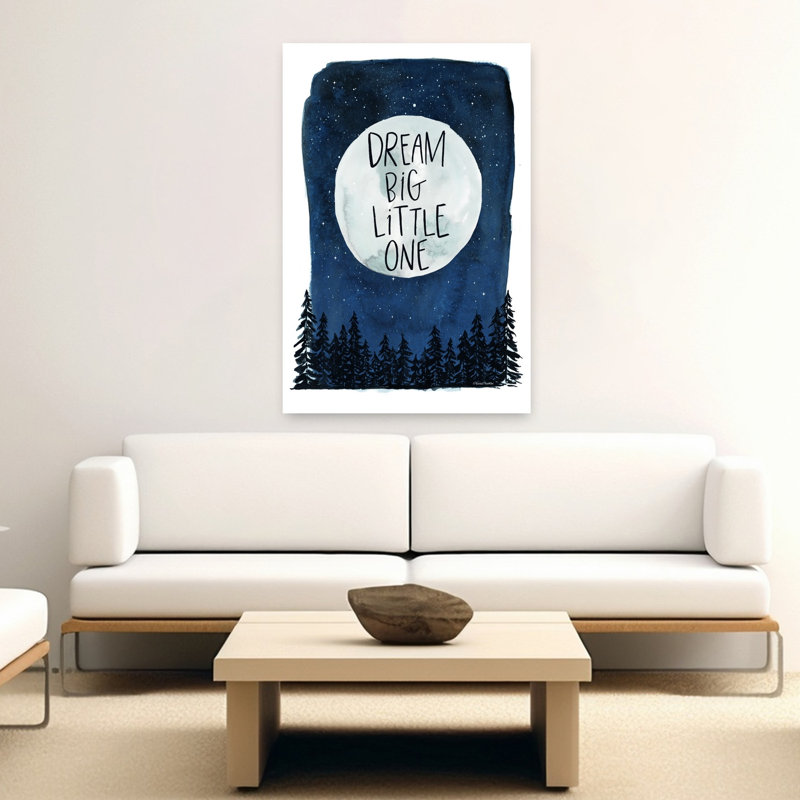 «Dream Big Moon», art abstrait contemporain forêt naturelle, H 60 po x l 40 po