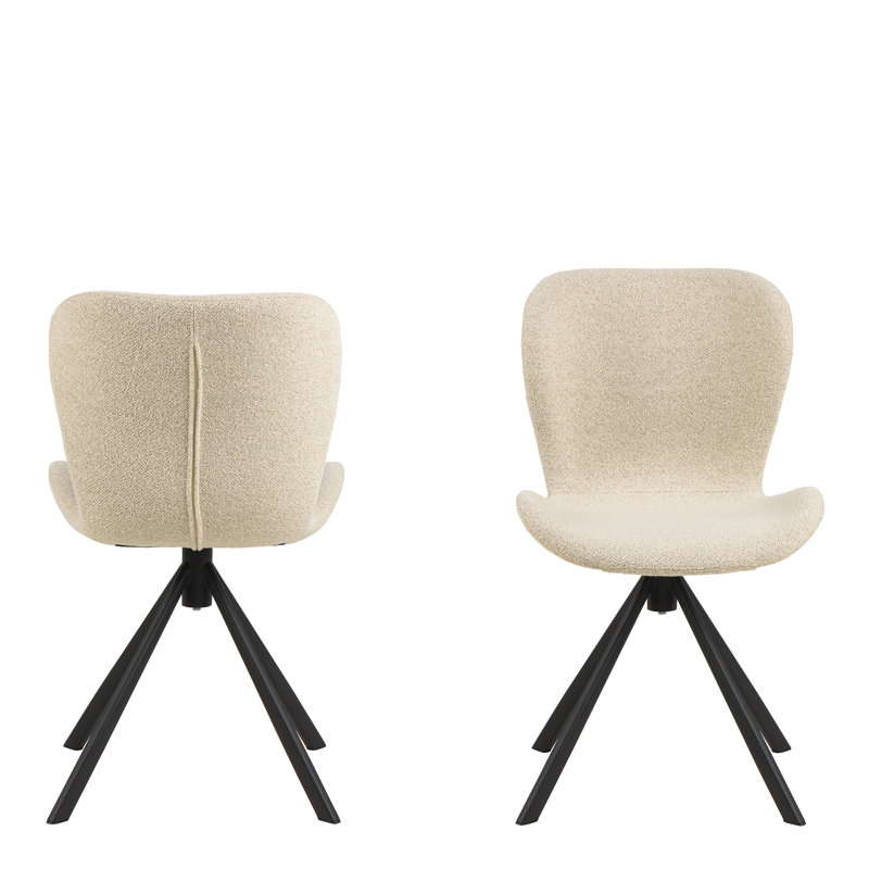 Mangonia 81cm H Upholstered Parsons Chair, Cream Fabic