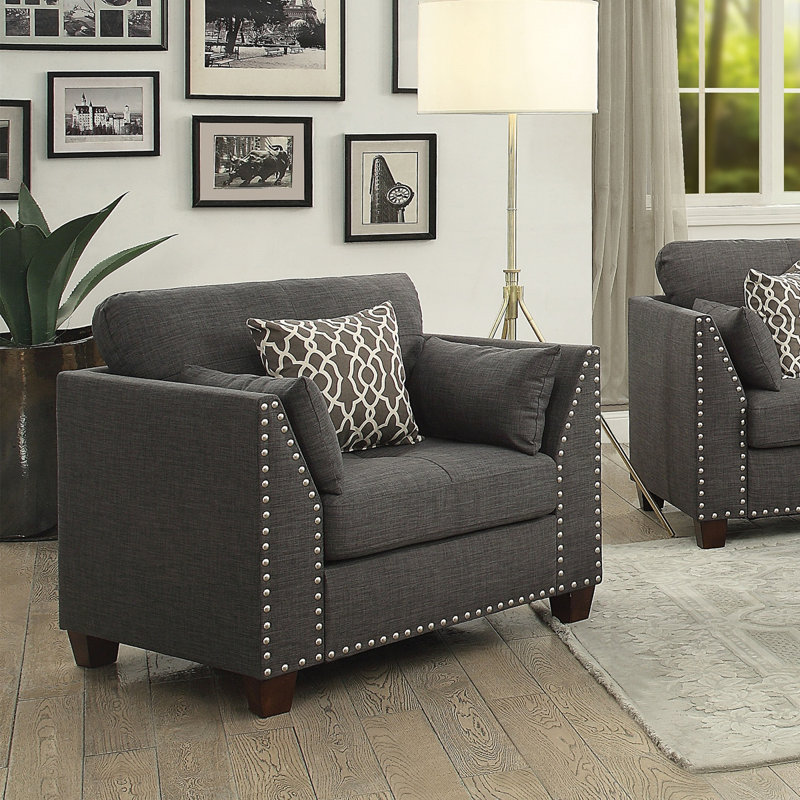 Fauteuil capitonné de 38,09 po Canya