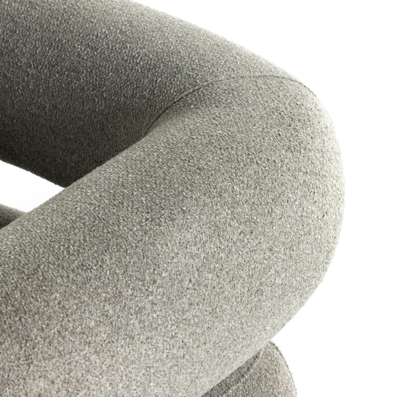 Gareth Swivel Barrel Chair, Torrance Silver