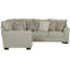 Elmira 2 - Piece Upholstered Sectional with Comfort Coil Seating and 9 Included Accent Pillows