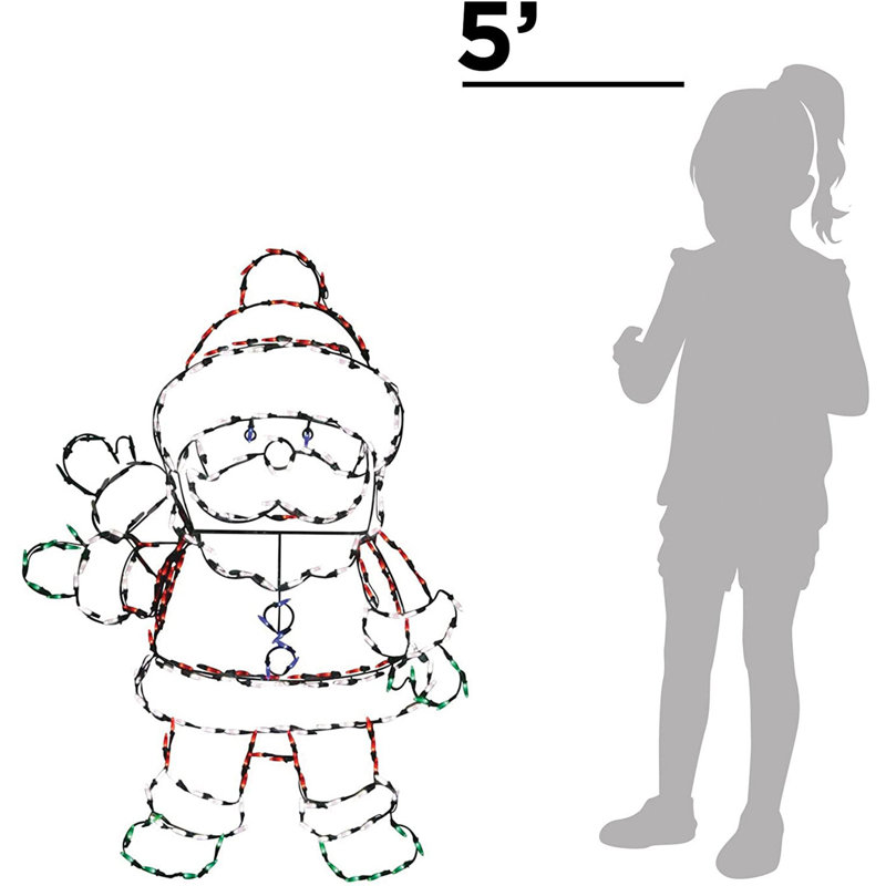 Santa Claus Lighted Sign
