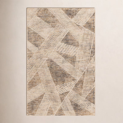 Hand-Tufted Abstract Wool Rug
