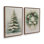 Ensemble de 2 impressions sur toile Evergreen Elegance