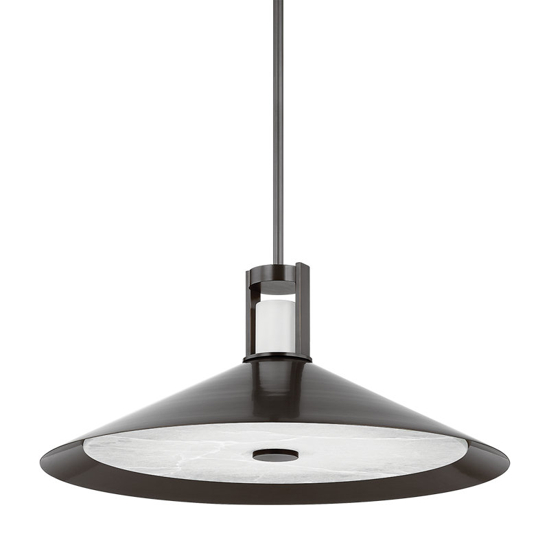 CLERMONT PENDANT, Bronze, 12.5" H x 28" W x 28" D