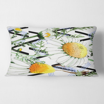 Housse de coussin rectangulaire et insert Wild Wild Camomile