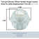 Tub And Shower Offset Handle Single Control Knob For Delta Replacement Trim Kit With Screw And Button, Clear Acrylic Finish