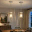 Levona 1 - Light Large Kitchen Island Pendant With Clear Hammered Glass Shade(Set Of 2)-2101498502