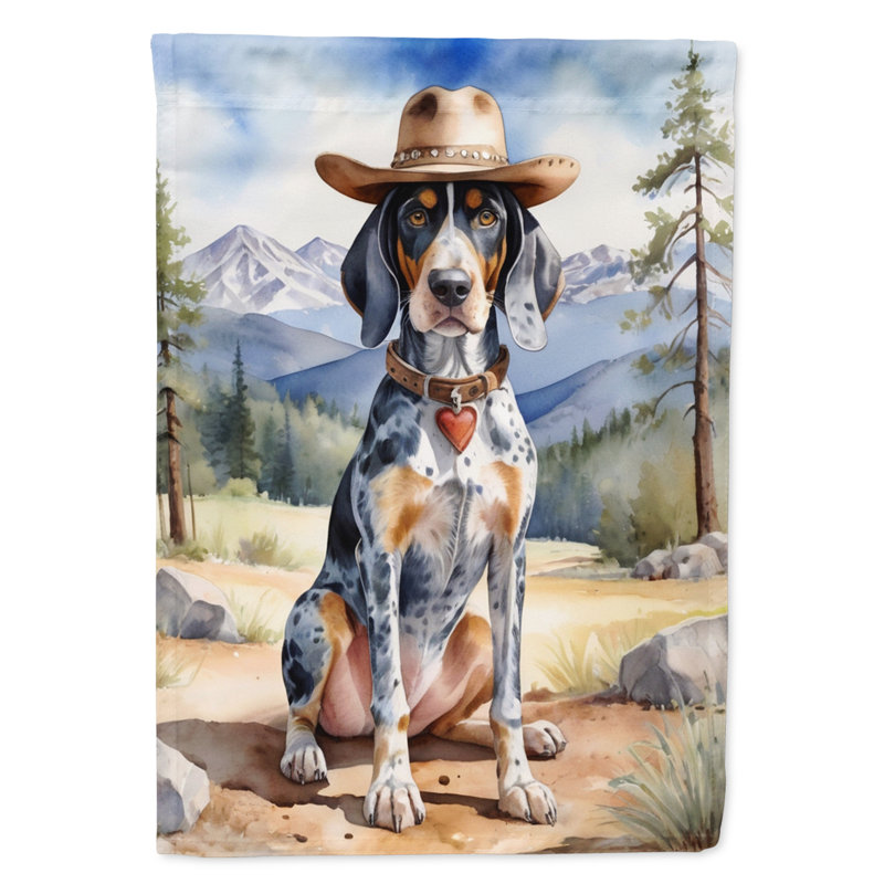 Drapeau Cowboy Welcome House, Bluetick Coonhound