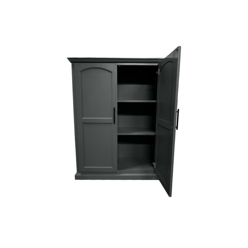 Garde-manger moderne avec portes arquées, Gris