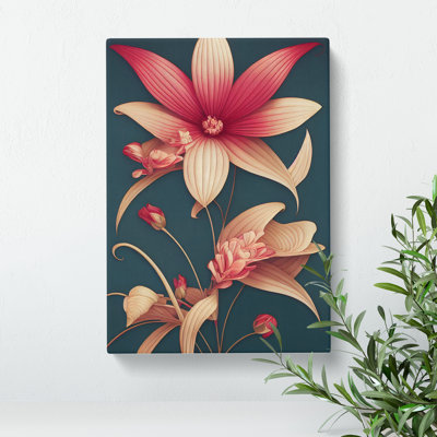 XC1022-4582X The Mystical Flowers - Wrapped Canvas Print