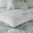 6 Piece Oversized Cotton Comforter Set With Throw Pillow Blue Queen