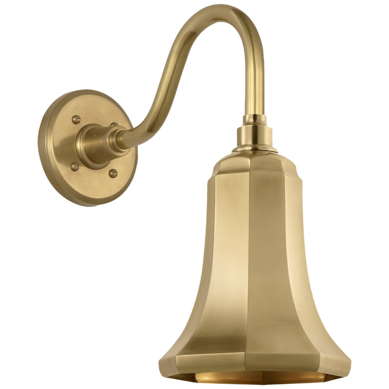 Thomas O'Brien 1 - Light Outdoor Barn Light, Hand-Rubbed Antique Brass, Hand-Rubbed Antique Brass