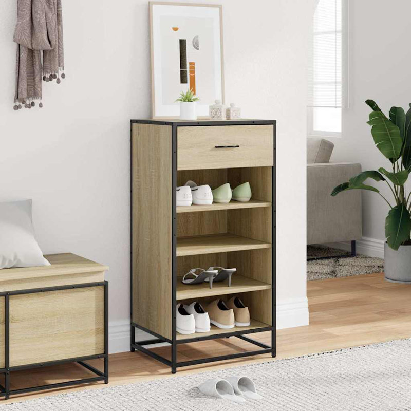 8 Pair Shoe Rack, Sonoma Oak