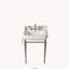 Évier console en céramique blanche 23 po, pieds autoportants en chrome avec barre à serviettes, 3 trous pré-percés-129106293-129106296