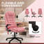 Chaise de bureau pivotante en velours moderne avec dossier à bulles et base roulante pour le bureau à domicile