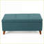 Banc repose-pieds avec rangement, capitonné moderne de 38 po de largeur pour le salon | Bois de bouleau massif-1685541394