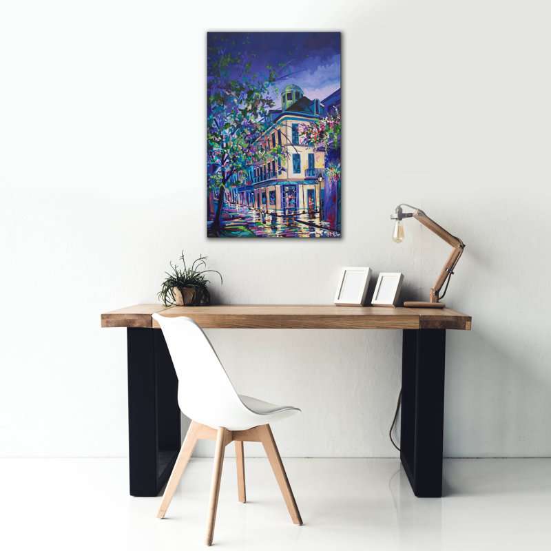  «Napoleon House Restaurant - New Orleans» par ADEL, art mural sur toile, 26 po x 40 po, H 40 po x l 26 po