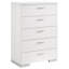 Commode et commode blanches ultrabrillantes