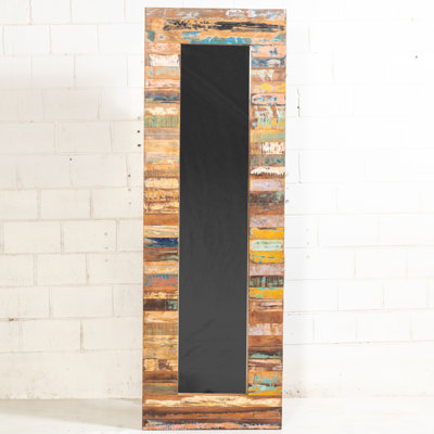 Ranjit Solid Wood Rectangle Mirror Set of 2 - Reclaimed Wood Handmade Wall Mirrors