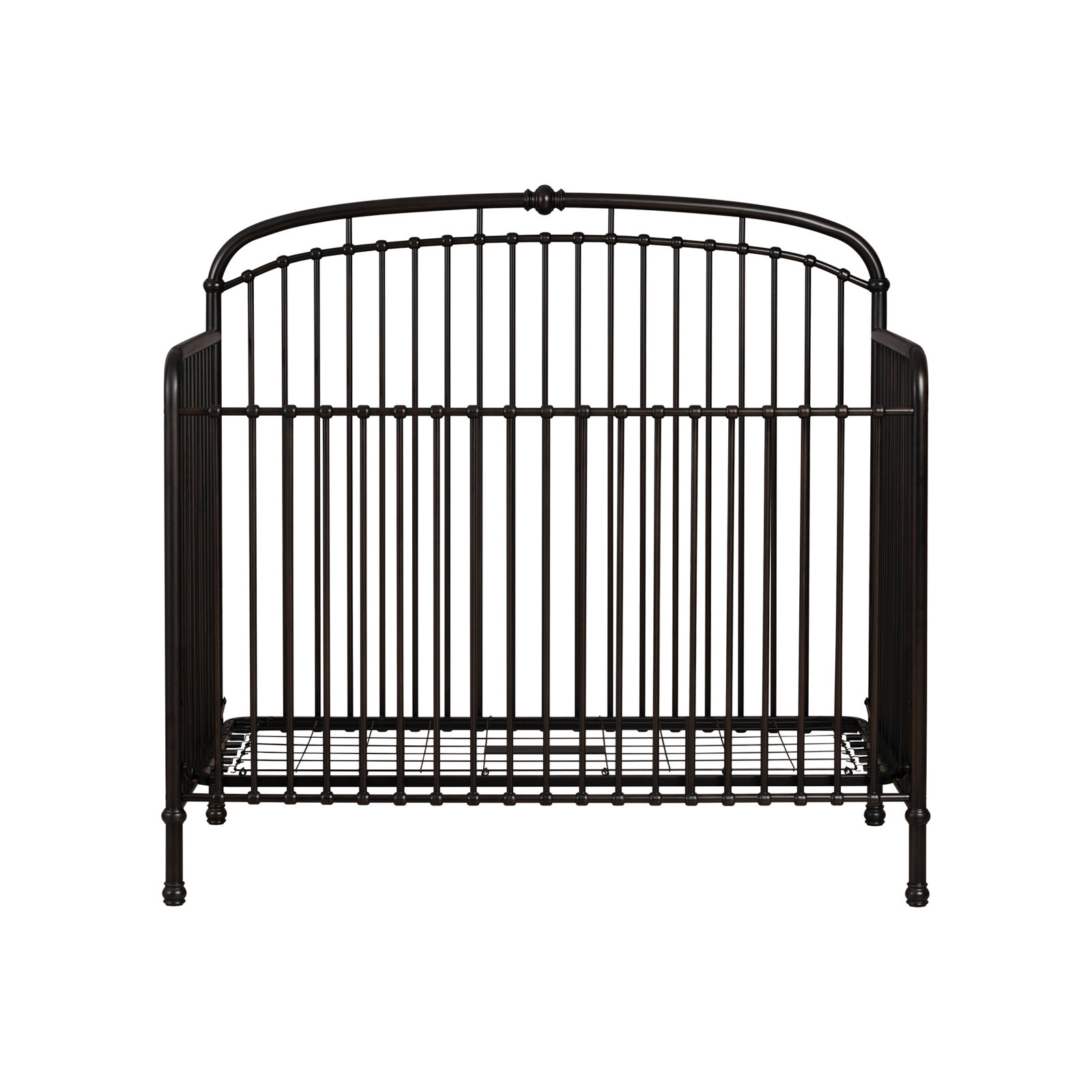 Olivia Classic Metal Crib, Oil Bronze, Convertible Crib in Oil Bronze