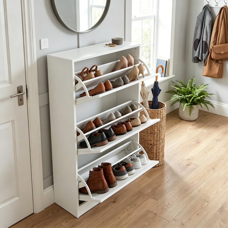 18 Pair Shoe Storage Cabinet