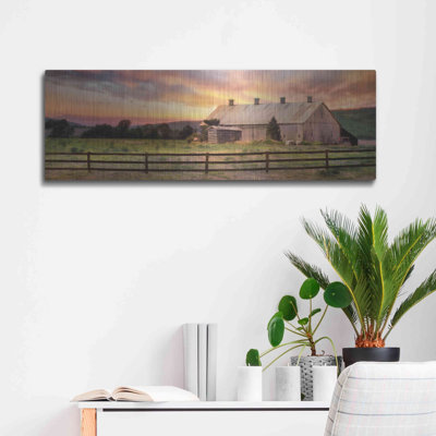 «Sunset in the Valley» par Lori Deiter, art mural en métal